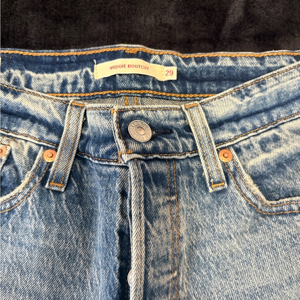 Levi wedgie boot womens jeans - Picture 4 of 6